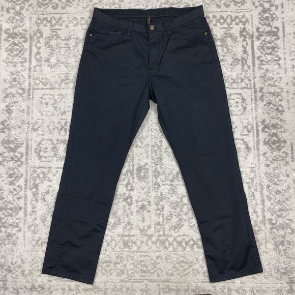 English Laundry Pants Mens Black Chino Walker Flat Front Soft Classic Size 34x30 - Picture 1 of 7